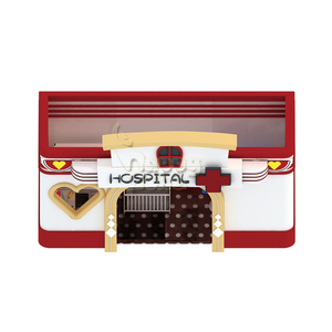 บ้านจำลองแฮปปี้โซนแบบกำหนดเอง ชุดของเล่นบทบาทสมมติ เมืองของฉัน สำหรับเด็ก อุปกรณ์สนามเด็กเล่นในร่ม ซูเปอร์มาร์เก็ต ร้านตัดผม อายุ 3-12 ปี - Product Image 6