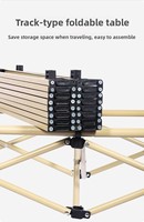 Table pliante de camping moderne personnalisée, légère, en fer, avec hauteur réglable, pour l'extérieur