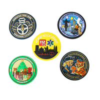 Patch en caoutchouc PVC personnalisé OEM, découpé sur mesure, avec lettres en relief, pour gilets de sécurité de clubs sportifs, vente en gros directe du fabricant