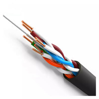 Kabel Jaringan Luar Ruangan Cat5e CCA 24AWG Solid 8 Konduktor Tanpa Pelindung 1000ft UTP PE Single Jacket 305m Bersertifikasi CE Dapat Disesuaikan