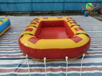 Plateforme flottante gonflable en PVC pour activités de détente aquatique