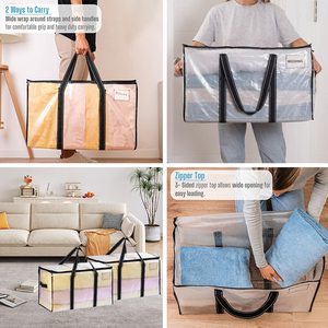Bolsa <span class=keywords><strong>de</strong></span> Almacenamiento para Armario <span class=keywords><strong>de</strong></span> Polipropileno, Plegable, con Asas Reforzadas, Adecuada para Mudanzas <span class=keywords><strong>en</strong></span> Dormitorios y con Logotipo Personalizable - Product Image 5