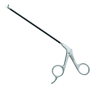 Tijeras Endoscópicas para Frente Daniel, Hoja Recta y Curva de 15 cm, Acero Inoxidable, Instrumento Quirúrgico para Endoscopia - Product Image 1