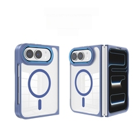Coque de téléphone magnétique transparente en gros pour iPhone 18 Duo 18 Fold Ultra, Housse de protection pliable antichoc transparente
