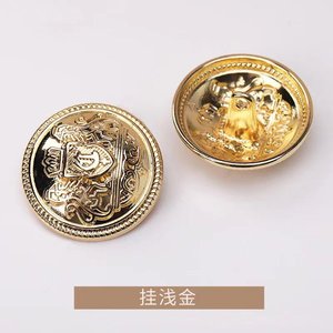 Wholesale 15mm-25mm Embossed Coat Metal Hand-sewn <b>Button</b> Round Nickle Free <b>Suit</b> Alloy Shank <b>Button</b> - Product Image 5
