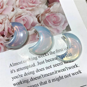 Bán buôn tự nhiên đánh bóng vật liệu hỗn hợp tinh thể mặt trăng hình tinh thể chữa bệnh đá cho quà tặng mặt trăng hình dạng đá trang trí - Product Image 2