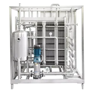 Linha de produção de leite Uht 1000L/h Fazendas ou Fábrica para suco de chá Uht Equipamento de esterilização Máquinas de pasteurização