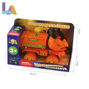 Longthuy ชุดยานพาหนะพลาสติกสำหรับเด็กของเล่นไดโนเสาร์สำหรับวิศวกรรมคลาสสิกกล่องเก็บขยะทำจากเวียดนาม - Product Image 4