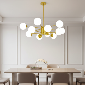 Lustres suspendus blancs en forme de bulles pour salon, style nordique moderne, boules de verre, couleurs de lumière réglables, luminaires suspendus au plafond - Product Image 3