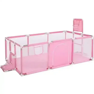 Clôture <span class=keywords><strong>de</strong></span> sécurité pour bébé pliable facile et portable, grande clôture <span class=keywords><strong>de</strong></span> sécurité en tissu pour tout-petits, parc pour bébé avec porte pour enfants - Product Image 5
