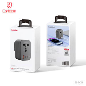 EARLDOM Adaptateur de Voyage Universel 4-en-1 (AC + 2 USB-C + USB) 20W, Prise de Voyage UK pour Utilisation Mondiale avec 3 Ports USB - Product Image 6
