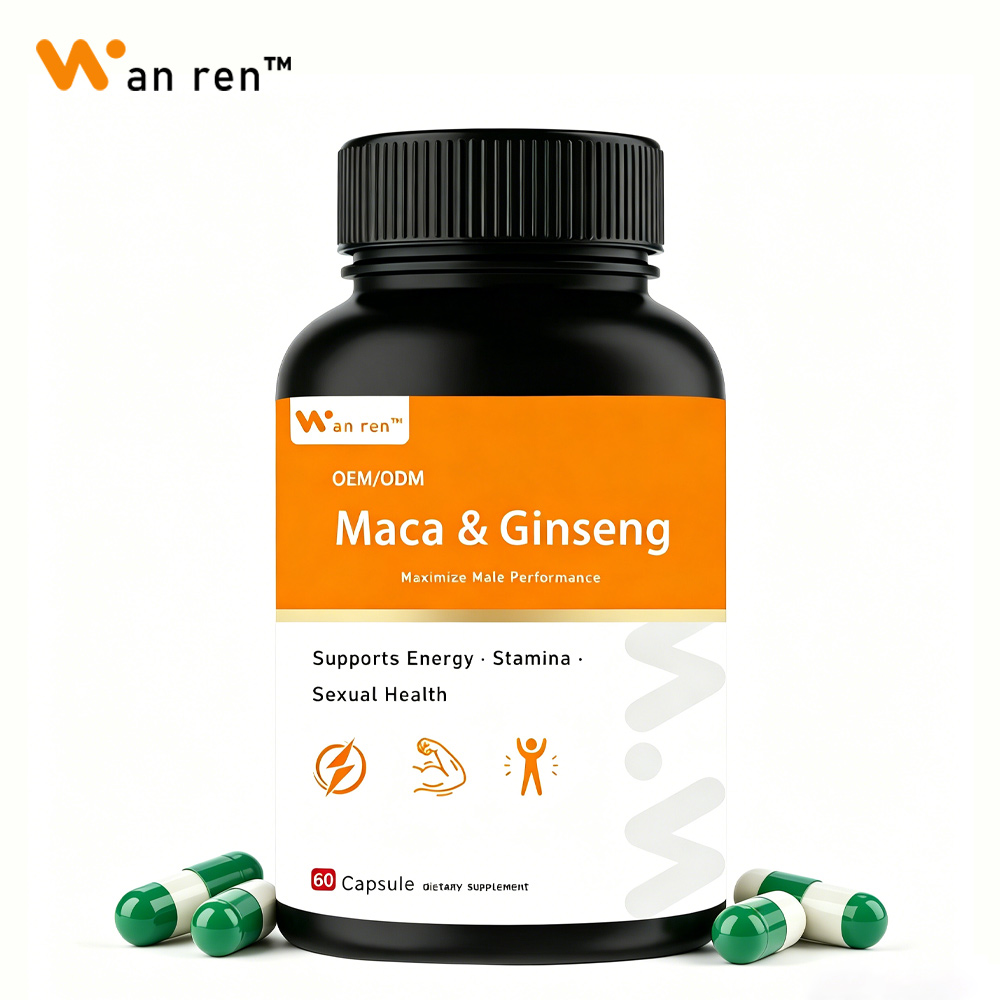 OEM ODM Service High Purity Immune Support Food Grade Herbal Supplement Pure Natural Maca Root Extract Capsules For Men Adults