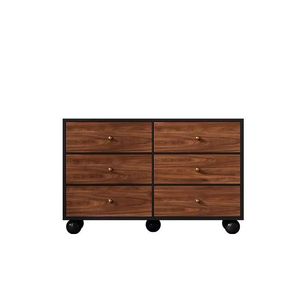 Solid Wood Chest Of Drawers 900mm+ Storage Bedroom Cabinet <b>Sideboard</b> Simple Style - Product Image 5