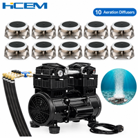 Pompe de compresseur d'air à piston sans huile HC1500A-1 HCEM pour machine de pisciculture avec compresseur d'air sans bruit