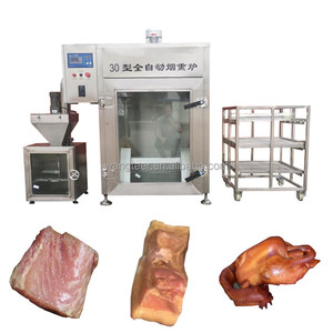 Food Processing Machine Electric Commercial Oven Drying Smoking Cold Fish Meat Industrial Smoker
