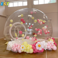 Tente gonflable en PVC transparent de 3m et 4m de diamètre, tente dôme transparente pour maison à bulles, camping, événement extérieur, pour fête d'anniversaire