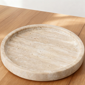 Hiện đại Vòng di chuyển bê tông vòng trang trí khay travertine đá cẩm thạch Vanity tấm bàn cà phê trang trí nội thất - Product Image 3