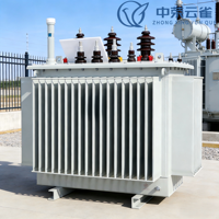 Transformator Tiga Fasa Tersegel Penuh Berpendingin Minyak Seri S 300-500KVA 6/10KV/11KV 0.4KV IP54 50Hz 380V/400V untuk Pusat Data