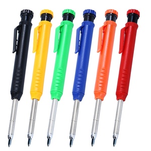 <span class=keywords><strong>Crayon</strong></span> <span class=keywords><strong>de</strong></span> charpentier mécanique pour marquage <span class=keywords><strong>de</strong></span> trous profonds <span class=keywords><strong>de</strong></span> 2,8 mm, taille-<span class=keywords><strong>crayon</strong></span> intégré, pointe longue, plastique ABS + métal, impression UV/numérique, OEM - Product Image 3