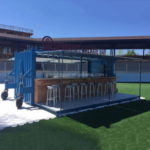 Alquiler de Contenedores Bar en el Reino Unido, Contenedor de Almacenamiento y Envío, Bar Tiki y de Cócteles de 20 pies, Estructura de Acero Personalizada, Diseño Moderno para Uso en Centros Comerciales - Product Image 4