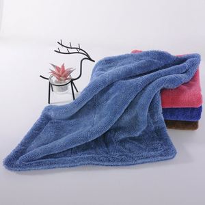 1200Gsm Double Twist Loop Microfiber Thick Drying Towel Coral Fleece Cleaning Cloth Vehicle Care and <b>Table</b> for <b>Car</b> Wash - Product Image 1