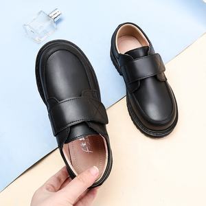 लड़कों के काले चमड़े के जूते नरम-सोल्ड ब्रिटिश प्रदर्शन स्कूल वर्दी जूते और वसंत शरद ऋतु के लिए - Product Image 3