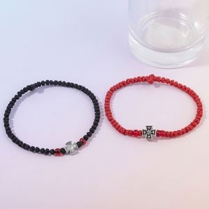 Venta de Fábrica: Pulsera de Oración con Cruz Ortodoxa Rusa y de Asia Occidental, Hecha a Mano con Nudos, Ajustable, Unisex, Joyería Religiosa - Product Image 3