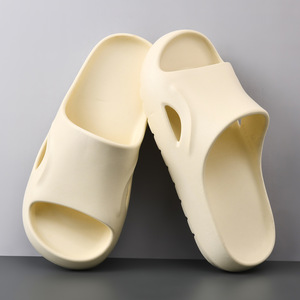 Men's Thick Sole <b>Slides</b> Black Non Slip Comfortable <b>Indoor</b> Outdoor Summer Sandals - Product Image 2