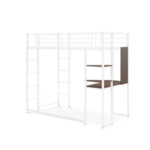 Meida Customizable Modern Metal <strong>Loft</strong> <strong>Bed</strong> <strong>Desk</strong> Storage Adjustable Height 1 Year Warranty Fabric Upholstery Non-Foldable Bedroom - Product Image 3