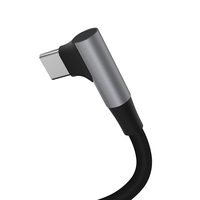 Adaptateur d'écouteurs DAC USB-C 90 degrés, câble audio AUX femelle mâle 3,5 mm, convertisseur en alliage d'aluminium + coton tressé 90 degrés DAC