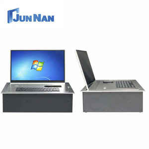 Écran LCD motorisé escamotable de 15,6 pouces en alliage d'aluminium pour système de conférence sans papier - Product Image 2