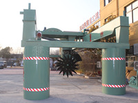 Retourneur de compost pour fumier d'élevage, retourneur de compost haute capacité, machine à compost pour engrais organique