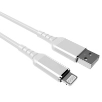 Cable USB Trenzado de Nailon con Certificación MFI, 3 Metros, USB-A a 8 Pines, Carga Rápida de 2.4A para iPhone