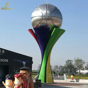 Décor de jardin extérieur Terre Grande sculpture de globe du <span class=keywords><strong>monde</strong></span> en acier inoxydable - Product Image 6