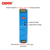 Alimentation universelle à découpage AC-DC CNMW NDR-120-24 120W 24V 5A, boîtier métallique, montage sur rail DIN, 60Hz 220V, 85% de rendement