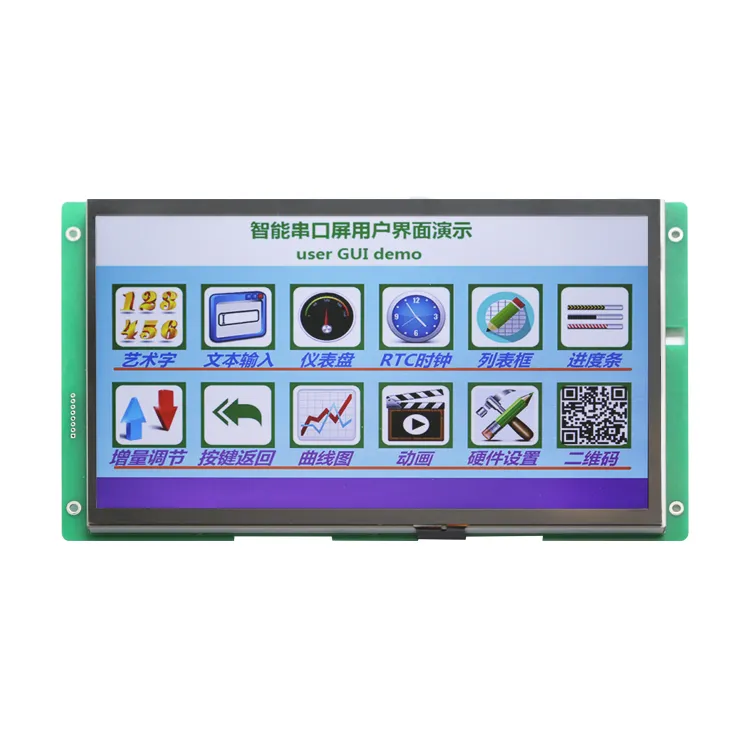 Màn Hình Tft 10.1 Inch, Mô-đun LCD Tft 1024*600 UART SD RTP CTP