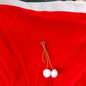 ถุงของขวัญคริสต์มาสกันน้ำแบบปรับแต่งได้ พร้อมเชือกรูดปิด ด้านในบุด้วยกำมะหยี่ มีช่องใส่ของ  โลโก้พิมพ์สกรีน - Product Image 4