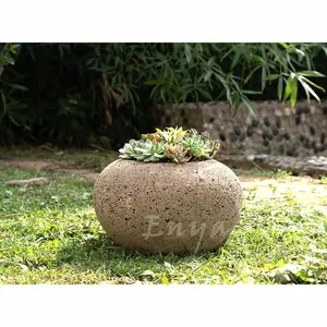 Extra Large Home Garden Cast Stone Weathered Concrete Palm Tree Plant Flower Cantera fioriera Pots Outdoor