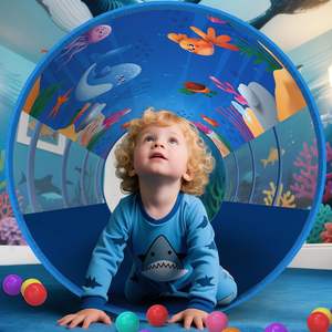 <span class=keywords><strong>Tunnel</strong></span> de jeu pliable portable, intérieur/extérieur, <span class=keywords><strong>tunnel</strong></span> de jeu pop-up <span class=keywords><strong>sous</strong></span>-<span class=keywords><strong>marin</strong></span>, <span class=keywords><strong>tunnel</strong></span> de jeu océanique pour tout-petits - Product Image 5