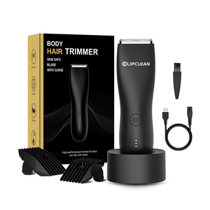 Di alta qualità in ceramica IPX6 impermeabile elettrico corpo <span class=keywords><strong>Trimmer</strong></span> e rasoio inguine per capelli corpo corpo rasoio pubico per gli uomini - Product Image 1