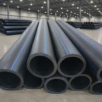 Tuyau d'alimentation en eau municipale flexible haute pression en PEHD PE100 de 400 mm (16 pouces) PN6-PN20 SDR11-SDR26, moulé, écologique et durable