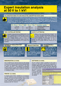 Testeur d'isolation et de continuité Chauvin Arnoux CA 6543 - Product Image 4