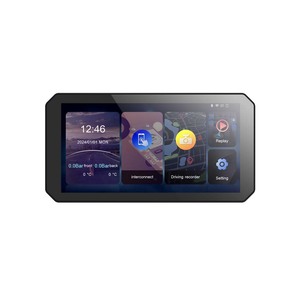 Không dây 5.99 "Màn hình cảm ứng Carplay <span class=keywords><strong>GPS</strong></span> <span class=keywords><strong>Navigator</strong></span> cho xe máy với không thấm nước d8pro 1 năm bảo hành - Product Image 1
