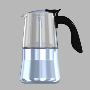 XUANHUI Juego de Cafetera <span class=keywords><strong>Moka</strong></span> Premium Engrosada, Estilo Americano, para el Hogar, de Vidrio de Borosilicato Alto, <span class=keywords><strong>Prensa</strong></span> Francesa, para Verter - Product Image 3