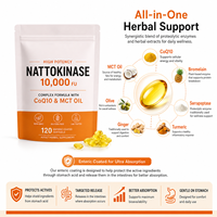 Gélules de suppléments à base de plantes à enrobage entérique personnalisables OEM, 120 unités, pour un soutien nutritionnel quotidien et doux du corps