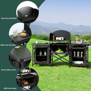 Portable Multifunctional <strong>Camping</strong> Picnic Mobile <strong>Kitchen</strong> Dining <strong>Table</strong> - Product Image 4