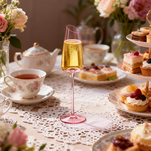 كأس نبيذ أحمر فاخر من الكريستال الوردي مصنوع يدويًا 100% من CnGlass، كأس شرب للحفلات والأعراس - Product Image 5