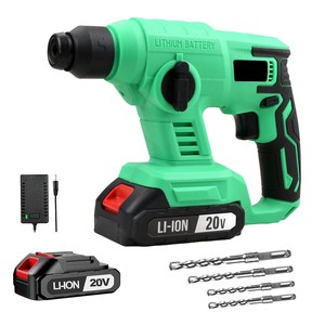 Marteau perforateur rotatif sans fil 20V avec fonction d'impact pour projets de bricolage, outil alimenté par batterie, stocké dans un entrepôt local aux États-Unis CH-MINI-1 MI - Product Image 1