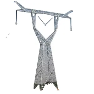 Single Circuit Angle Steel Power Electronic Transmission Line Tower Pylones