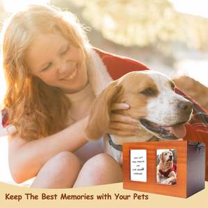 Kediler ve Köpeklerin Kremasyonu için Fotoğraf Çerçeveli Evcil Hayvan Urnleri, Evcil Hayvan Acısını Duyarlılaştırıcı ve Hatıra Hediyeleri - Product Image 5
